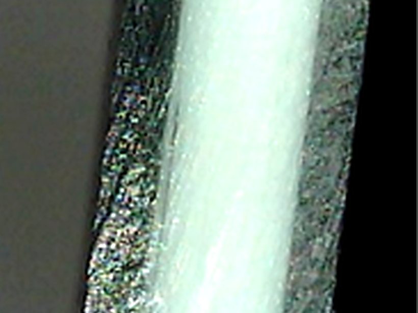 Cross-Section of a Co-Injection Skin-Core Structure